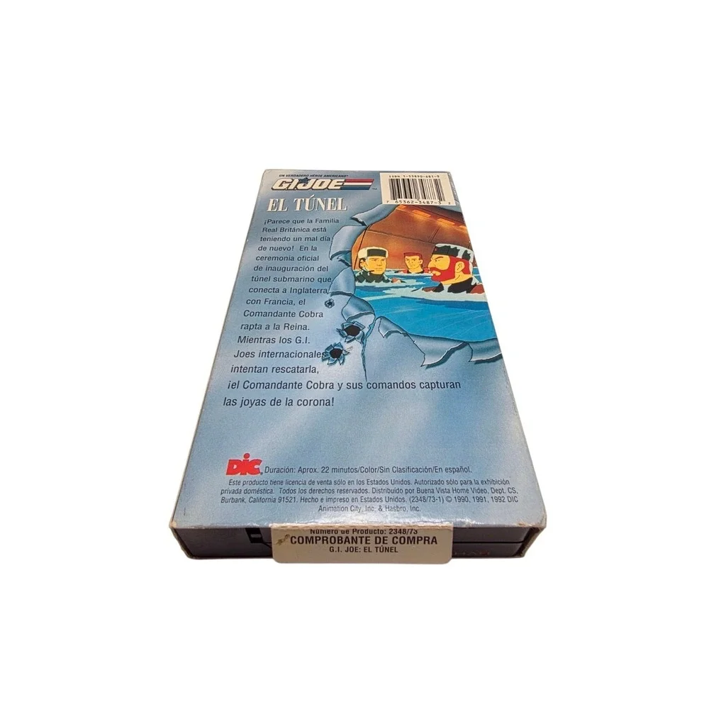 G.I. Joe (VHS, 1992) EI Tunel Spanish Espanol DIC GI Cartoon
